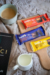 Boutons d'or aux noisettes biologiques sans culpabilité Bett'r. 100% végétalien, sans gluten et sans lactose - 12 x 39 g