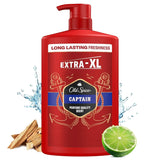 Old Spice Captain Gel douche et shampoing 3 en 1 pour homme, 1 litre douche et bain Naty Shop Captain