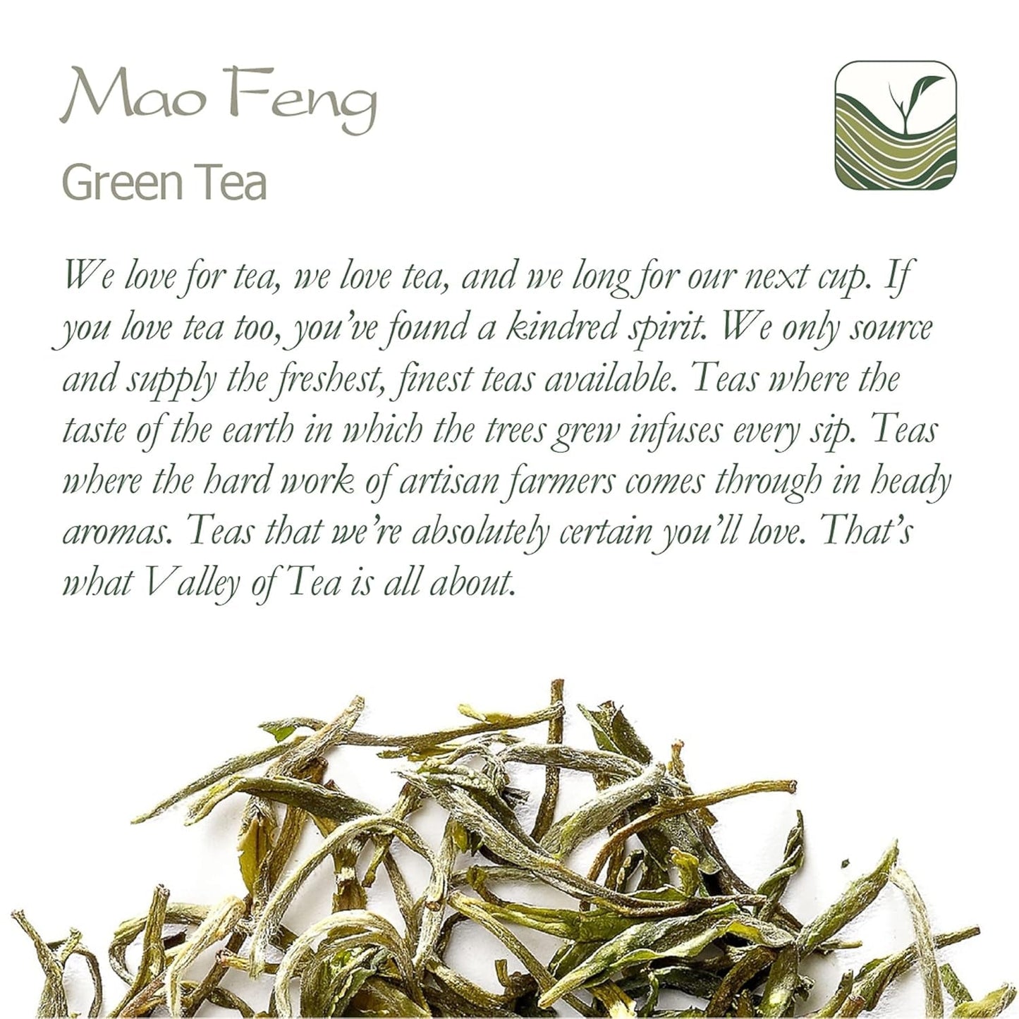 Thé vert Mao Feng Huangshan - Célèbre thé chinois de Huang Shang - Feuilles de thé vert des montagnes jaunes Maofeng Chine Thé Mao Feng Thé vert biologique Thé vert chinois Thé vert