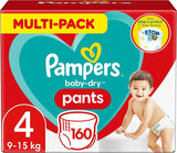 Pampers Baby-Dry Pants Größe 5, 160 Stück, 11kg-17kg, 360° auslaufsichere Fit pour le jour et la nuit