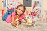 Simba 109480093 - Mia and Me Unicorn Onchao, avec ailes mobiles, pinces à cheveux, brosse coiffante, cheval jouet, poney, Centopia, à partir de 3 ans, rose