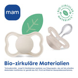 MAM Air Lot de 2 Sucettes en Silicone Extra Légères et Aérées Sucette pour Bébé Respectueuse des Dents en Silicone Spécial MAM SkinSoft avec Boîte à Sucette 6-16 Mois Ours/Rhinocéros