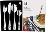 WMF Animals set de couverts en acier inoxydable pour enfants, 4 pièces, poli Cromargan Kitchen Naty Shop
