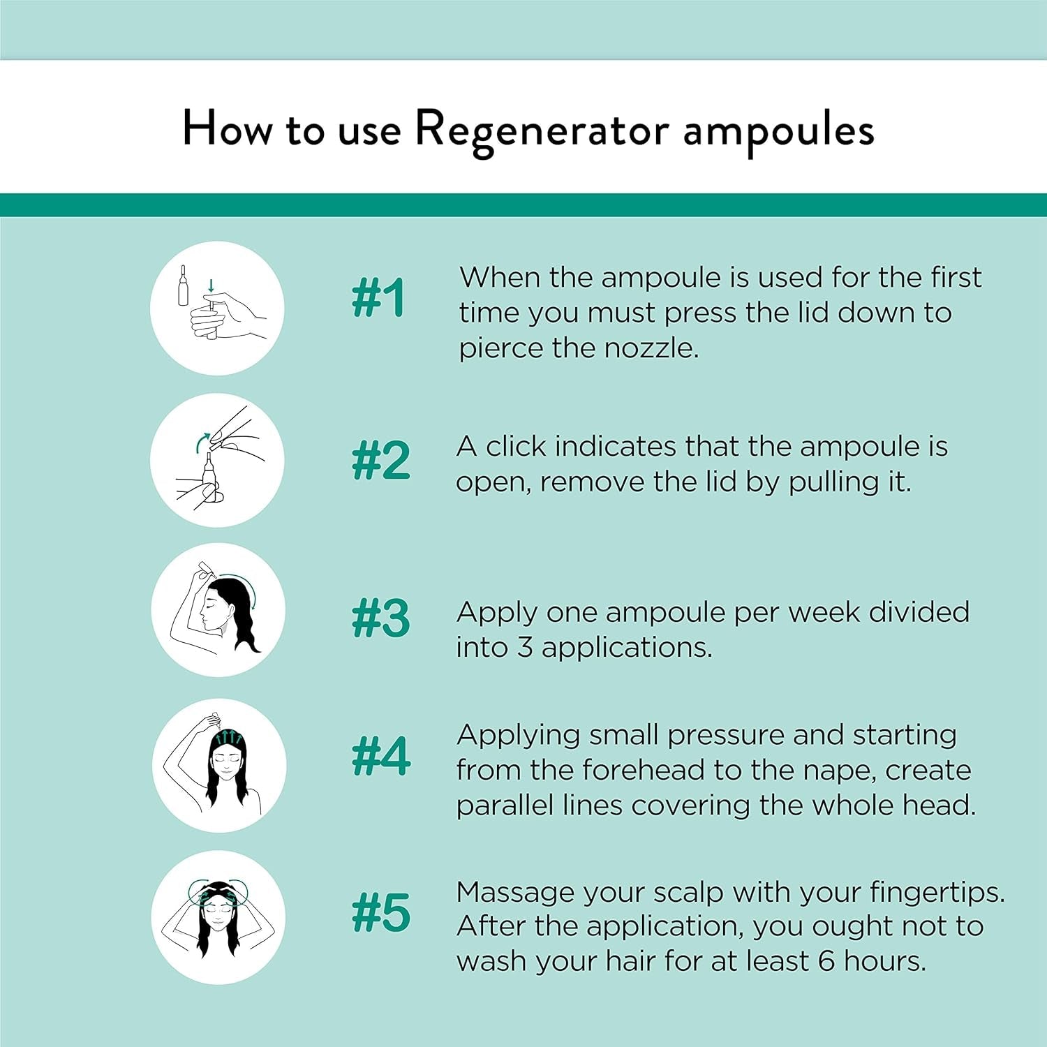 Ampoules de revitalisant capillaire Nuggela & Sulé, augmente la densité et la force des cheveux Soin capillaire Nuggela