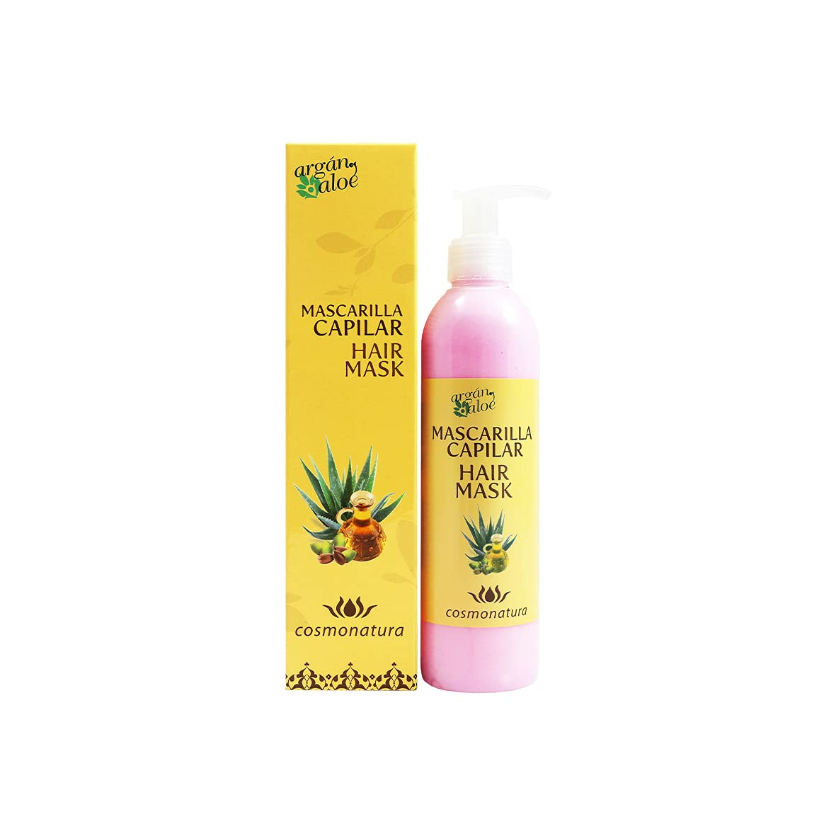 70060 Masque capillaire à l'aloès et à l'argan, 250 ml Masque capillaire Naty Shop Titre par défaut