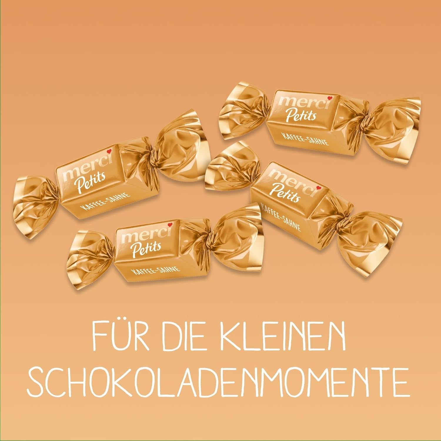 Merci Petits Crème au Café - 12 x 125 g - Petits Pralinés au Chocolat Blanc sur Chocolat Fin avec Crème au Café - Pralinés au Chocolat Emballés Individuellement