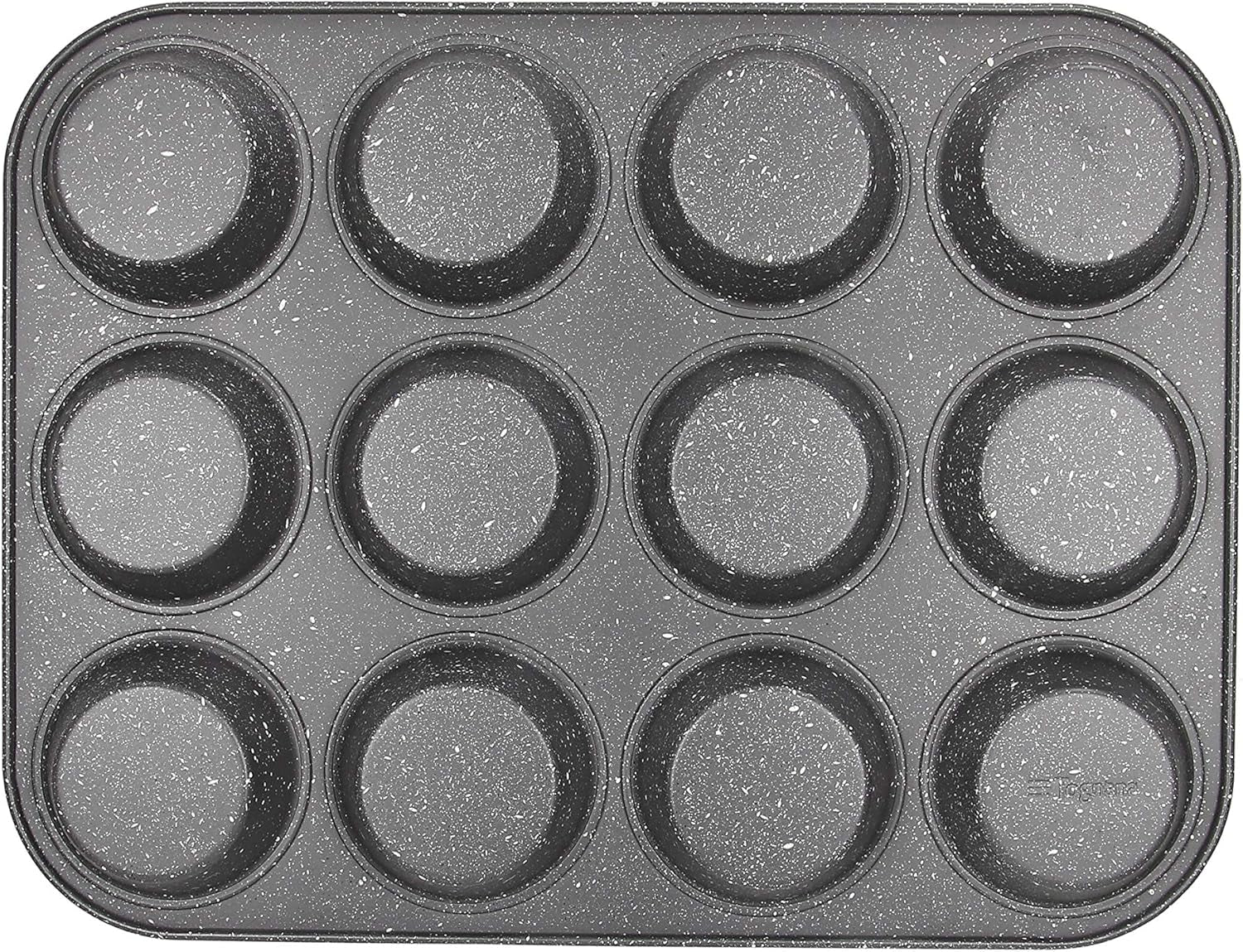 Pure Roq Muffinform Für 12 Muffins, Aluminium, Schwarz Moules et plaques à pâtisserie Naty Shop