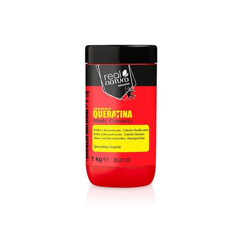 Masque à la kératine sans sel - réparation intensive - lissage et brillance - cheveux doux et faciles à coiffer - grand format 1000 g Naty Shop Hair Mask Titre par défaut
