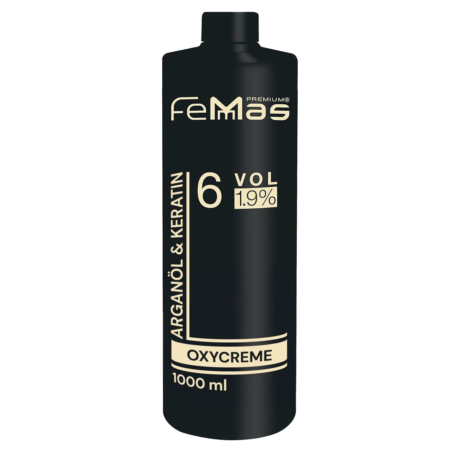 FemMas Oxycreme à 6% 1000 ml I Agent oxydant pour la coloration et la teinture des cheveux I Application facile et fixation optimale I Révélateur pour des résultats uniformes de qualité salon I Révélateur de coloration capillaire Teinture capillaire Naty Shop 1.9 1 litre (1 paquet)
