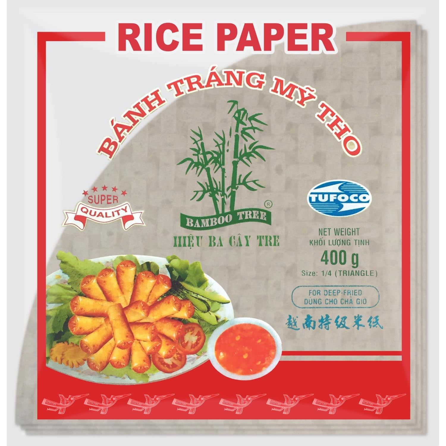 BAMBOU - Papier de riz 22 cm. (Rouleaux d'été) - 1 x 400 g