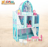 Colorbaby WOOMAX 49314 - Serrure en bois 37 X 15 X 53,5 Cm +3A Maisons de poupées Naty Shop