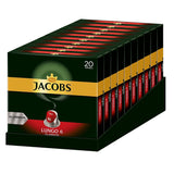 Jacobs Capsules de café Guten Morgen XL Intense - Pack de 10 (10 x 20 tasses) & Capsules de café Lungo Classico, Intensité 6 sur 12, 20 capsules compatibles Nespresso®*, 10 x 20 tasses