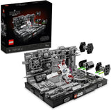 LEGO 75329 Star Wars Ensemble diorama de Trench Run de l'Étoile de la Mort Kit de modèle adulte X-Wing de Luke Skywalker Un nouvel espoir Fan Merchandise Décoration de chambre Cadeaux Ensembles de construction Besuche den LEGO-Store Single
