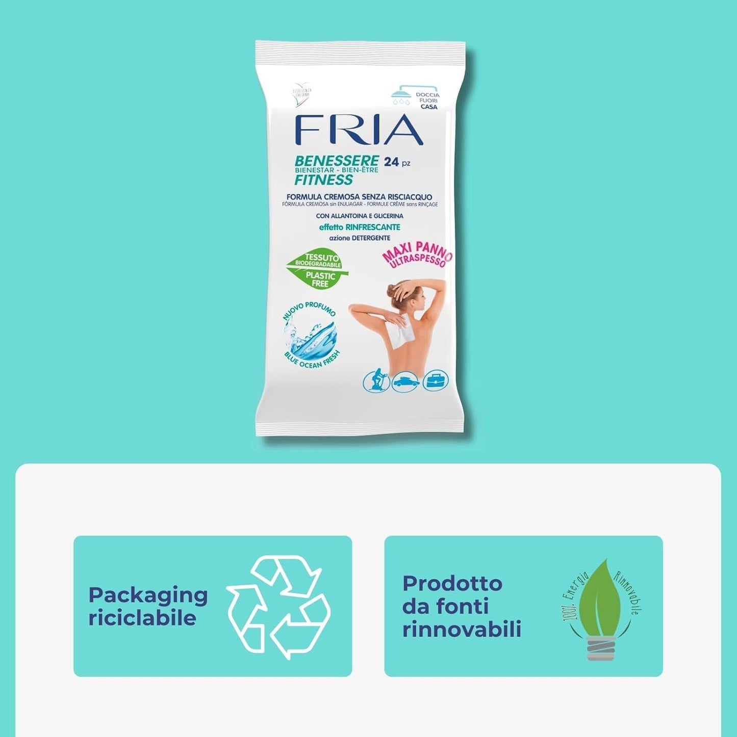Lingettes pour le bien-être du corps 24 pièces