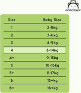 Couches Mama Bear Disney Ultra Dry taille 4 (8-14 kg), blanc, 84 pièces (1 paquet) Naty Shop