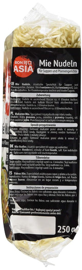 BONASIA Mie Nouilles, sans Ei, 250 g