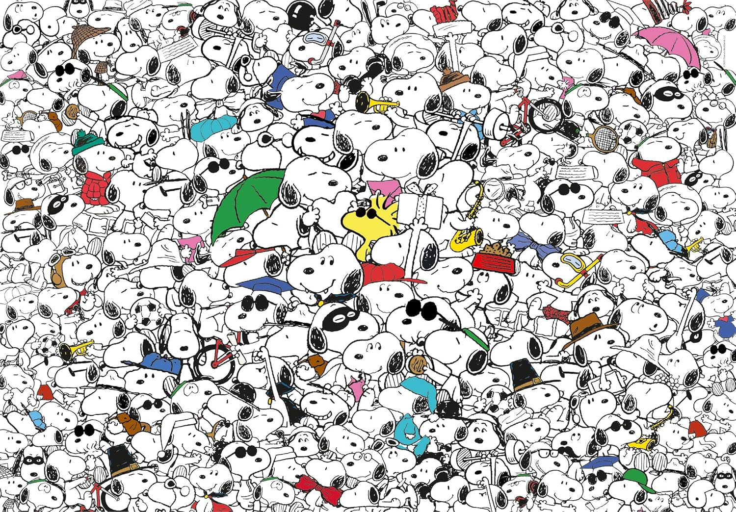 Clementoni - 39804 - Impossible Puzzle Peanuts - Puzzle 1000 pièces pour adultes et enfants de 14 ans, jeu d'adresse pour toute la famille Puzzle Naty Shop