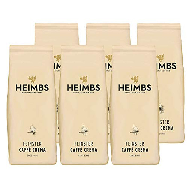 Finest Caffè Crema, grains entiers 500g, paquet de 6