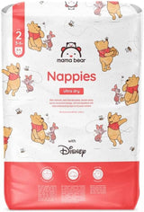 Couches Mama Bear Disney Ultra Dry taille 4 (8-14 kg), blanches, 84 pièces (1 paquet) Naty Shop taille 2 (3-6 kg) paquet unique