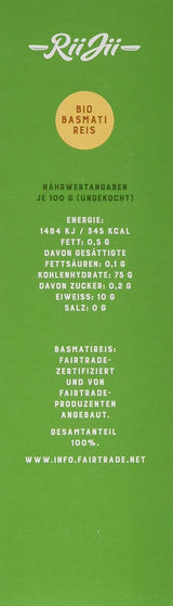 Riz Basmati blanc biologique Taraori, FairTrade Naturland, 500 g
