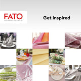 Fato - Serviettes en papier sec, airlaid, effet textile, paquet de 50 serviettes, 40X40 pliées en format 4, Tropicana Decor