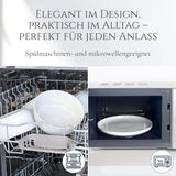 Service de vaisselle 48 pièces en grès céramique pour 12 personnes, design Ibiza, GAGNANT DU TEST. Un magnifique ensemble de vaisselle méditerranéenne en grès céramique comprenant des bols et des assiettes. Service de table Pure Living, beige.