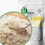 Bananes lyophilisées en poudre | XL 300g Poudre de fruits Poudre de banane lyophilisée | Pour smoothie, pâtisserie, gâteau | Banane lyophilisée | Fruits lyophilisés | ZingyZoo Poudre de Banane Produits Déshydratés Naty Shop 300G