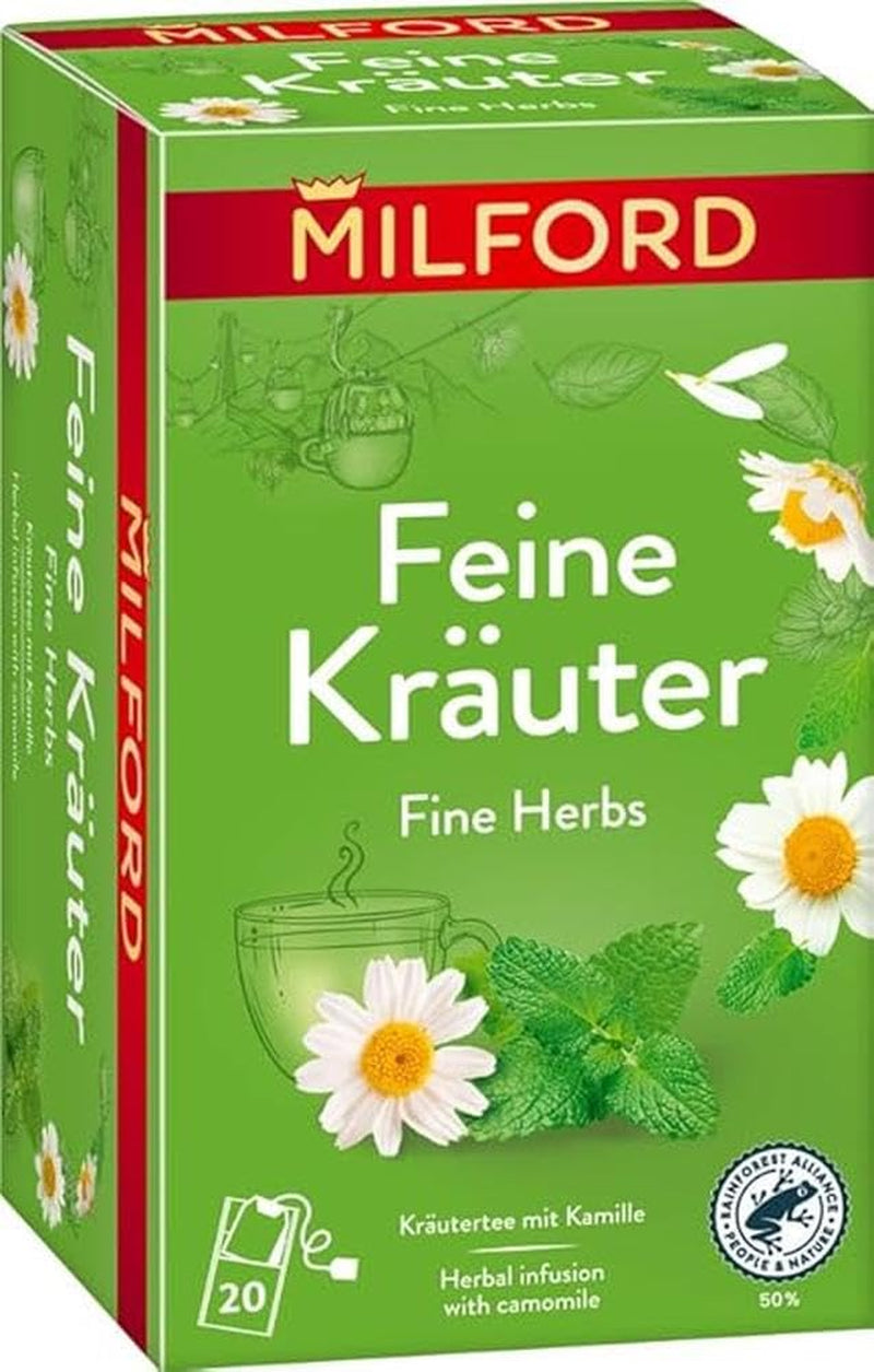 MILFORD Plantes fines | Tisane à la camomille | 20 sachets de thé