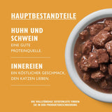 Lily's Kitchen Nourriture humide pour chat adulte, à base d'ingrédients naturels, délicieux morceaux en sauce, paquet multiple, 8 boîtes x 85 g