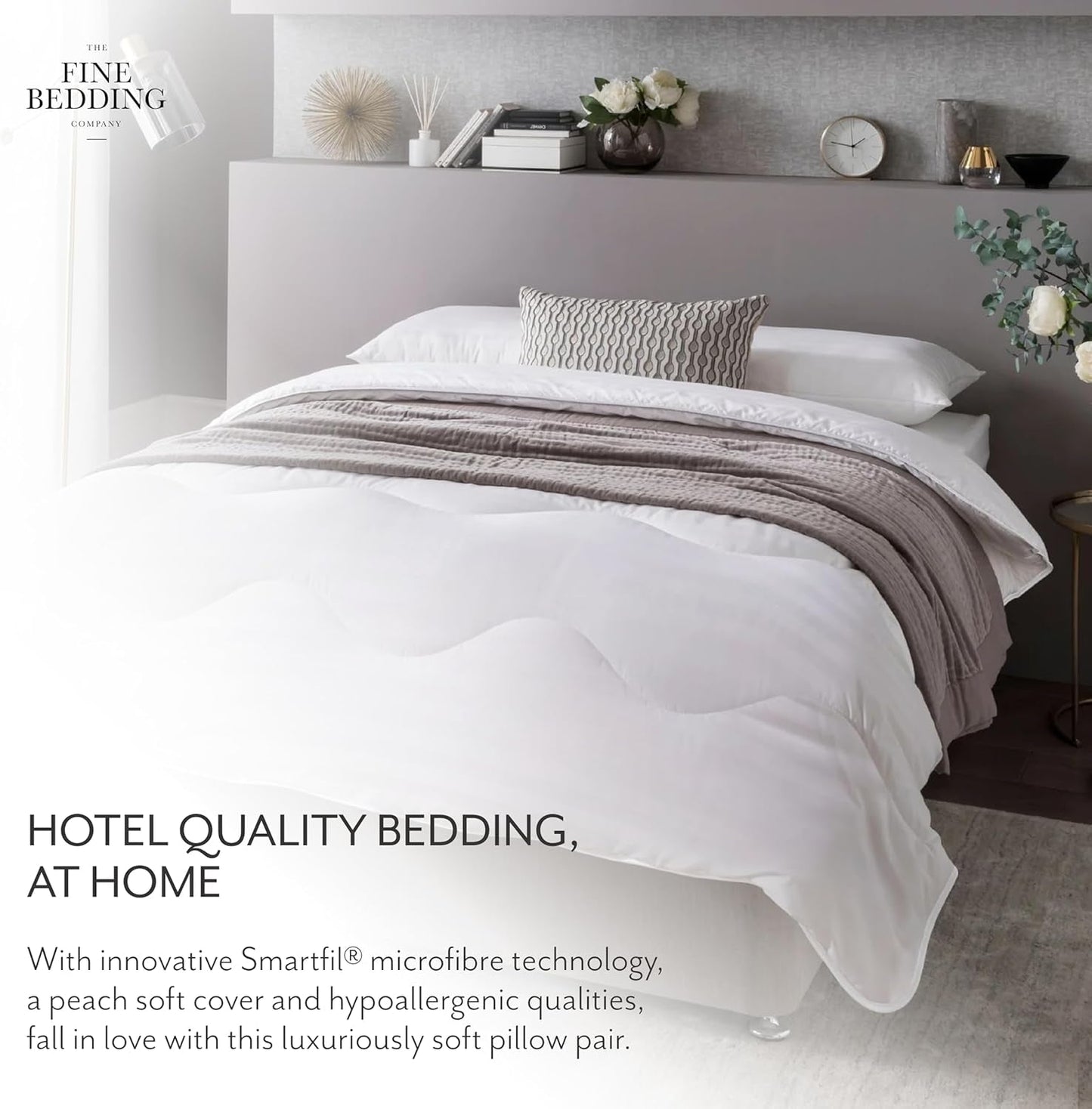 Boutique Couette en soie, literie de luxe, lavable en machine (13,5 Tog, double) Naty Shop Couettes et couettes