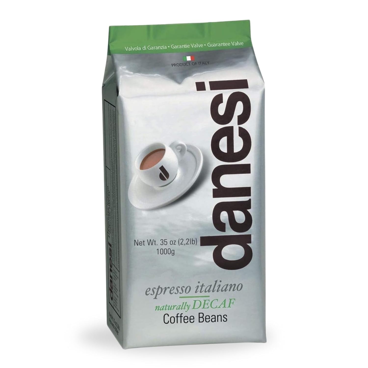 Danesi Decafeinato (décaféiné), haricots, 1 paquet (1 x 1 kg)