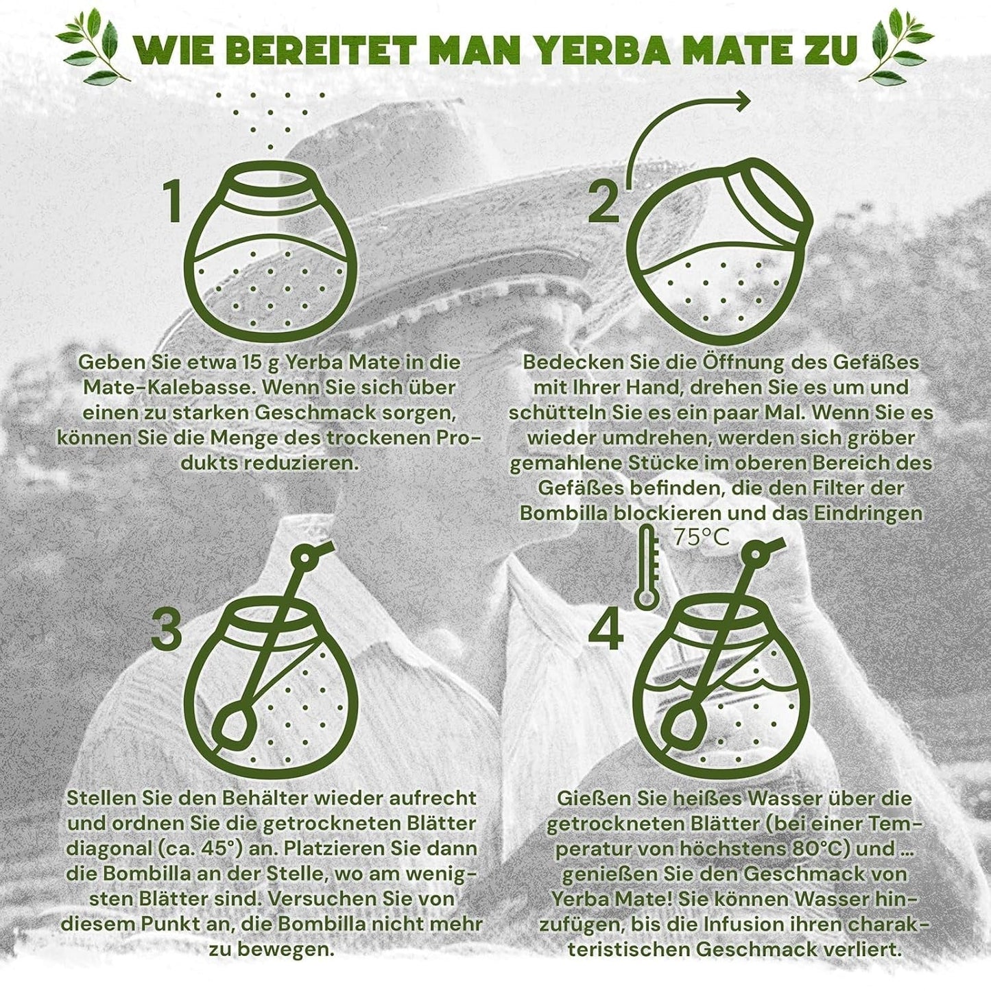 Green Mate Green Organica Énergie Guarana 500G | Thé Yerba Mate biologique du Brésil | Teneur en caféine naturelle | Thé Maté Bio