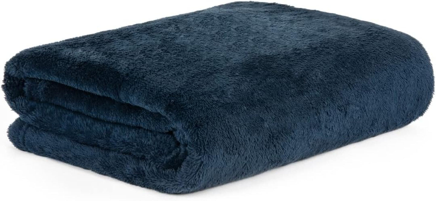 HOMLA Couverture polaire rouge moelleuse et chaude - pour canapé et lit Couverture confortable Couverture de canapé Couverture de salon - facile d'entretien 150 X 200 cm Rose Lits et Couvertures Besuche den HOMLA-Store Bleu Marine Polyester
