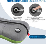 Oreiller gonflable de camping/voyage HIKENTURE avec housse d'oreiller amovible, oreiller ergonomique, oreiller cervical confortable pour voyage/extérieur, oreiller cervical de voyage gonflable (vert)... Oreillers orthopédiques cervicaux Naty Shop
