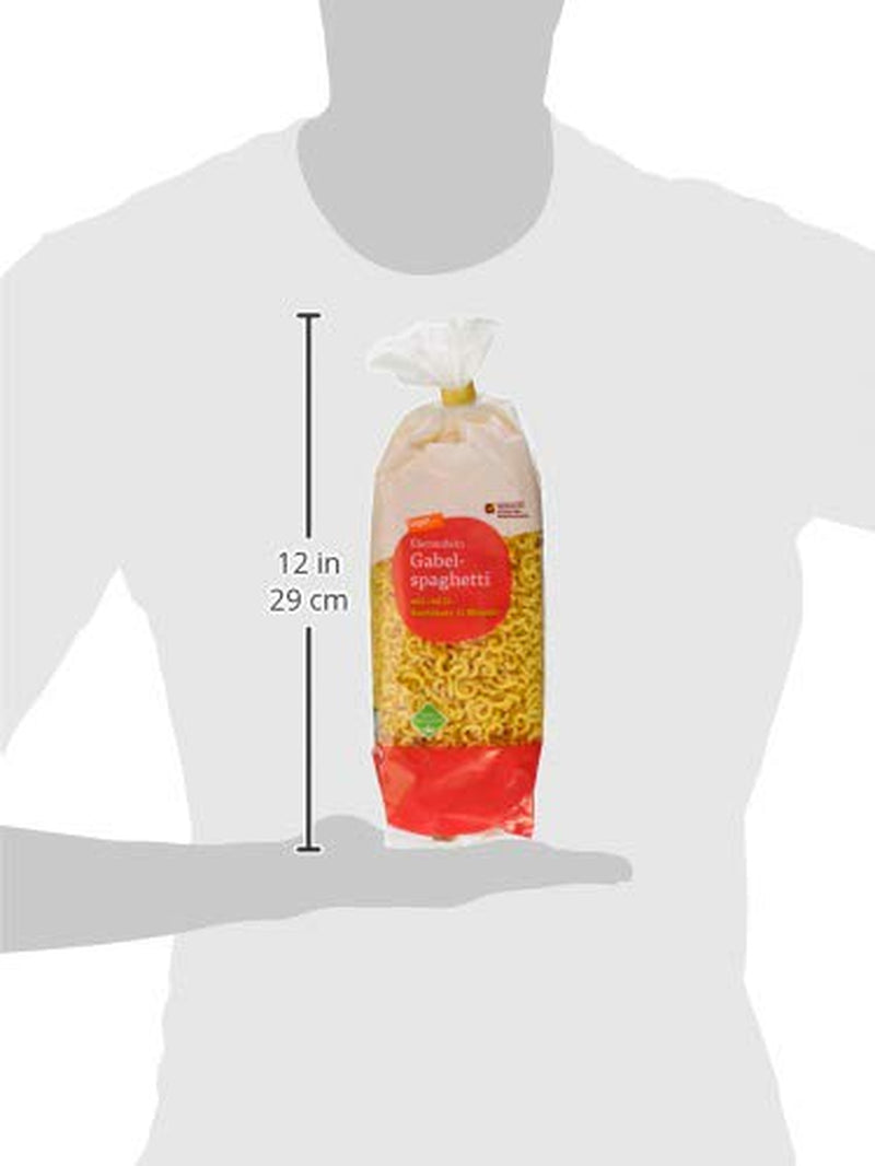 tegut... Nouilles aux œufs et spaghettis en forme de fourchette, 1 x 500 g