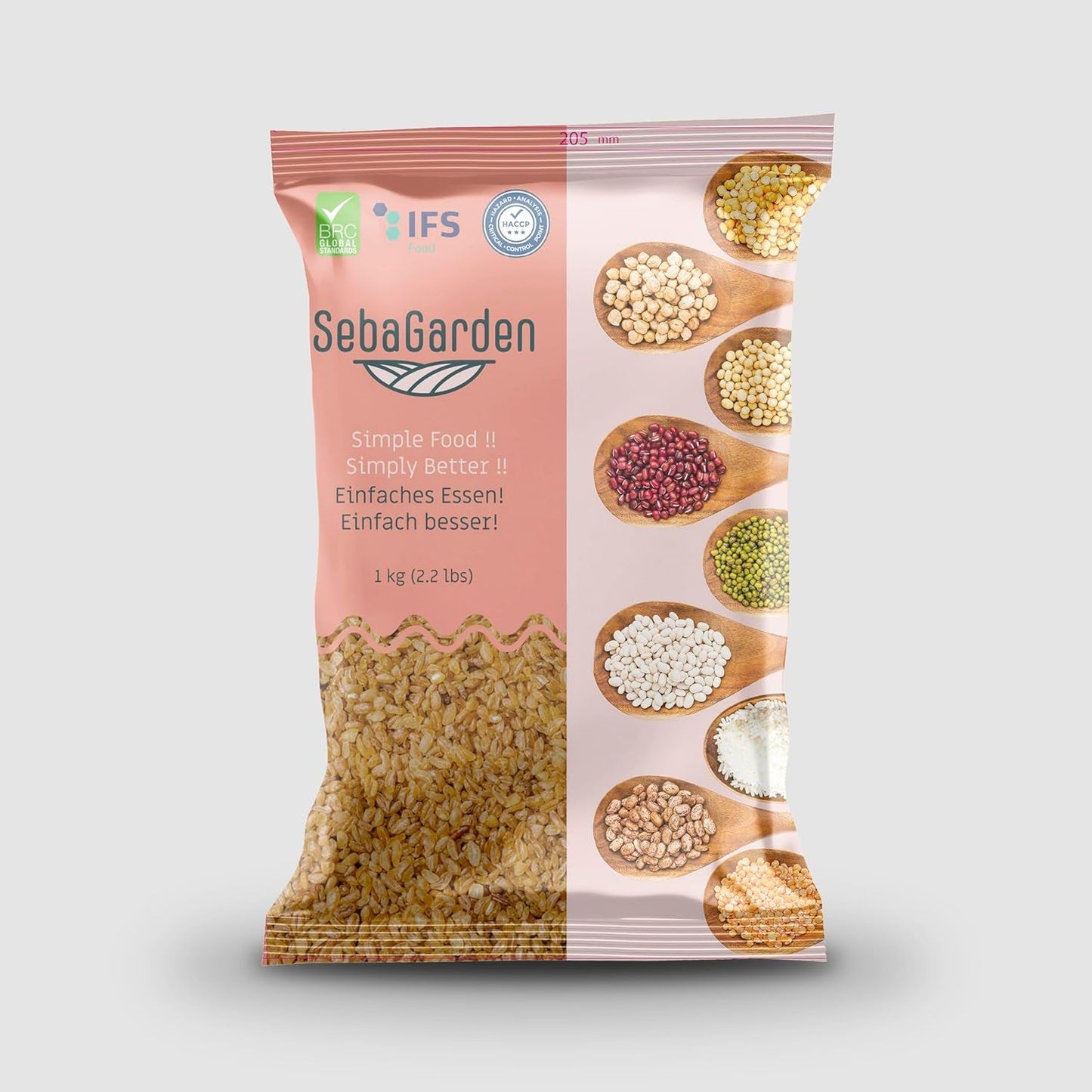 Seba Garden Boulgour de blé fin 1 kg – Authentique boulgour turc moulu sur pierre et précuit, entièrement naturel, végétalien, riche en fibres, idéal pour le taboulé, les soupes et le pilaf