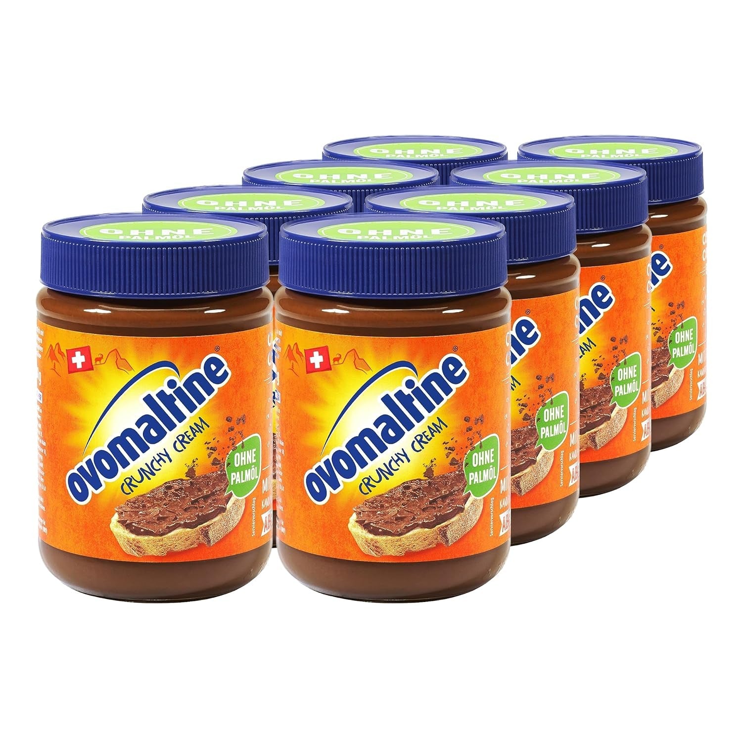 Ovomaltine OVO BREAK Gaufrette et Barre de Chocolat - une collation croustillante au goût incomparable de notre populaire Crème Crocante, naturellement sans huile de palme (4 x 39g)