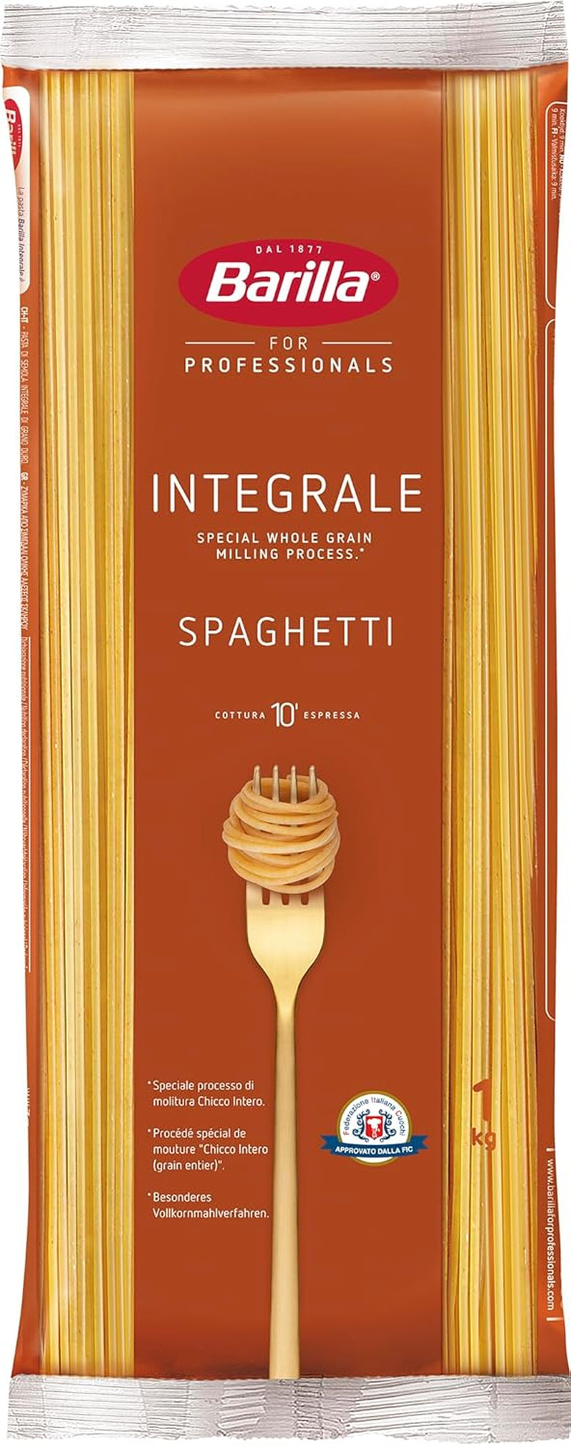 Fusilli Barilla complet Pâtes complètes – 1 kg
