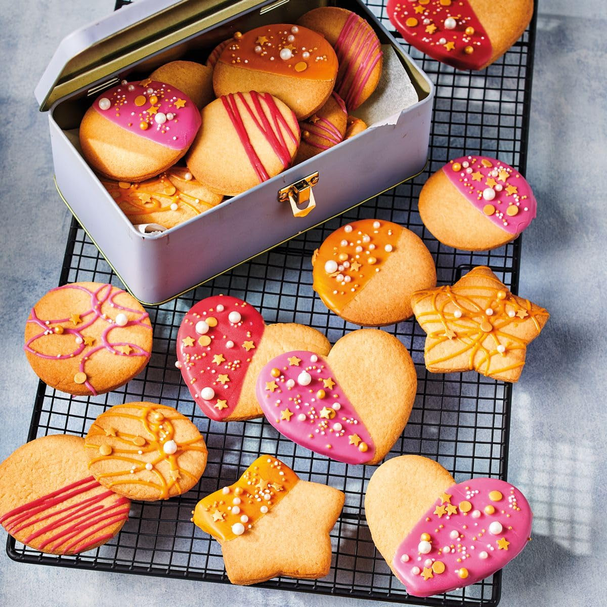 Funcakes Mix Für Kekse: Einfach Zu Verwendende, Knusprige Und Knusprige Kekse, Perfekt Zum Dekorieren Mit Fondant- Ouder Royal Icing, Auch Als Tortenkruste Geeignet, Halal., 1 Kg Mélange pour la pâtisserie et la cuisine Naty Shop