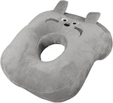 Naty Shop Oreiller de bureau en coton à mémoire de forme avec trou d'oreille mignon et doux pour dormir sur le côté pour femmes, filles et enfants (chaton gris) Oreillers orthopédiques cervicaux Naty Shop Kitten Grey