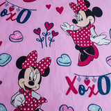 Parure de lit Disney, Minnie Mouse rose bébé, 100 % coton avec fermeture éclair - Kids Naty Shop