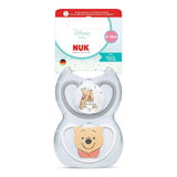 Sucettes NUK Perfect Match Air pour bébés | 6-18 mois | Sucettes orthodontiques qui favorisent la circulation de l'air et préviennent les éruptions cutanées causées par la salive | 95 % d'acceptation par les bébés** | Disney Winnie l'ourson | Paquet de 2