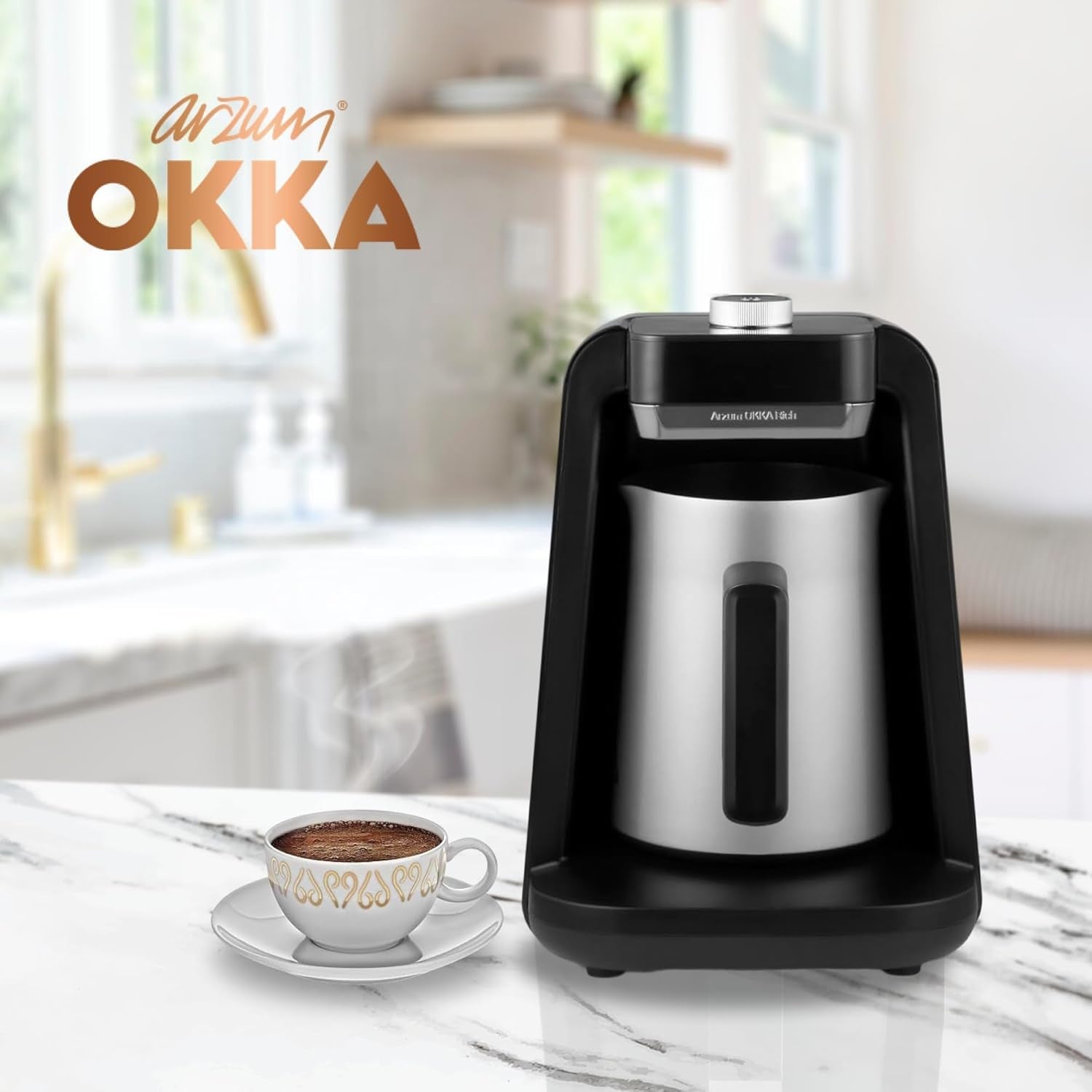 MACHINE à café turque Arzum OKKA RICH SPIN PRO (chrome)