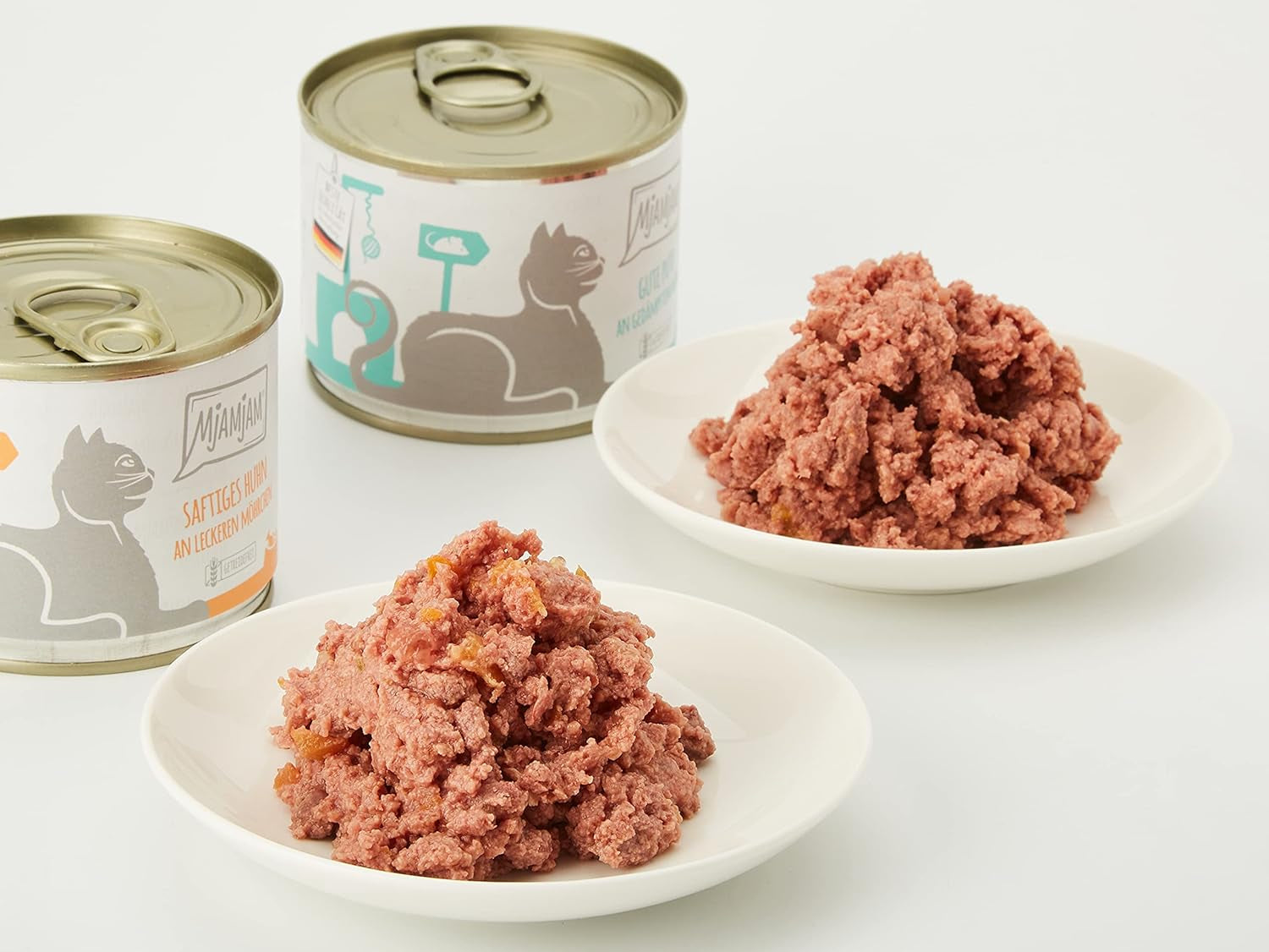 MjAMjAM - Nourriture humide premium pour chats - Monopack I - au poulet et à la dinde, pack de 6 (6 x 200g), sans céréales avec un supplément de viande