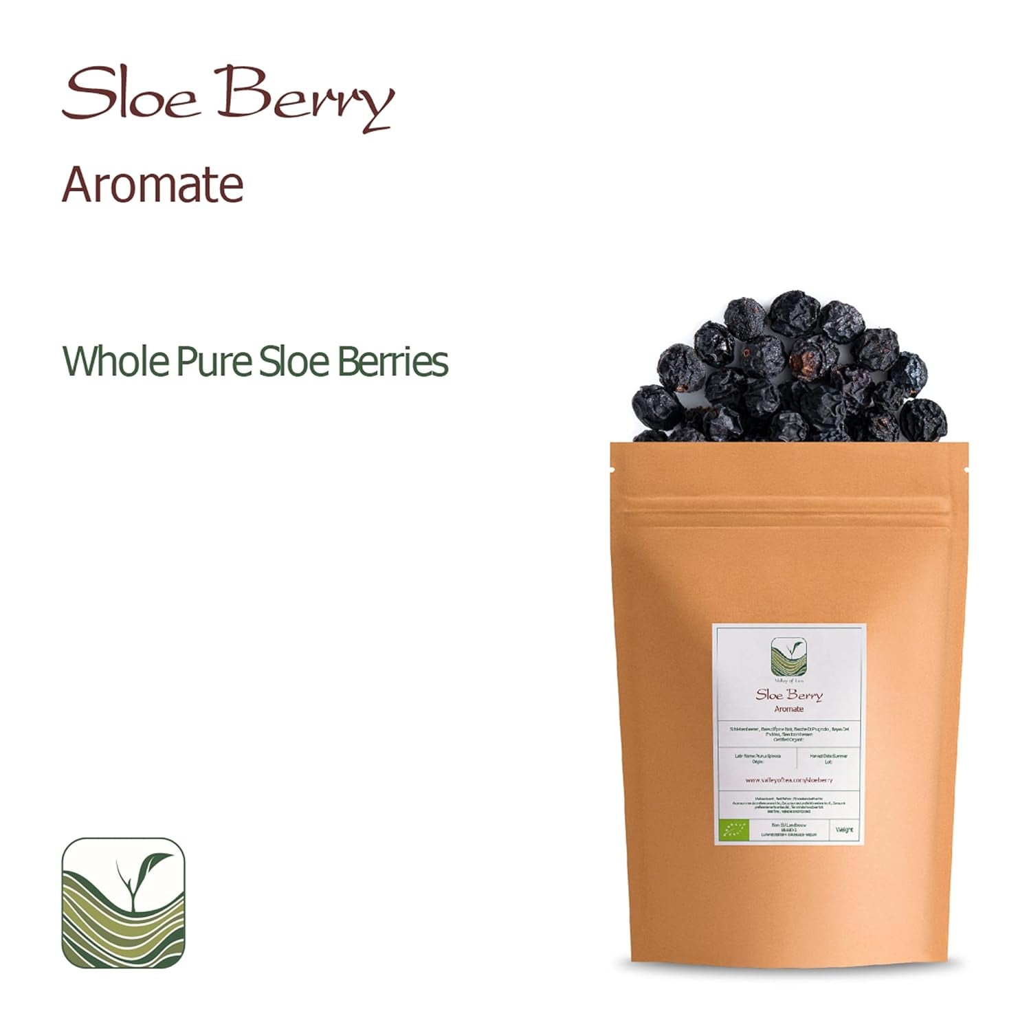 Baies séchées de Blackthorn Qualité Bio - Baies de Blackthorn - Baies de Blackthorn Baies de Blackthorn Blackthorn Bio Produits déshydratés Naty Shop