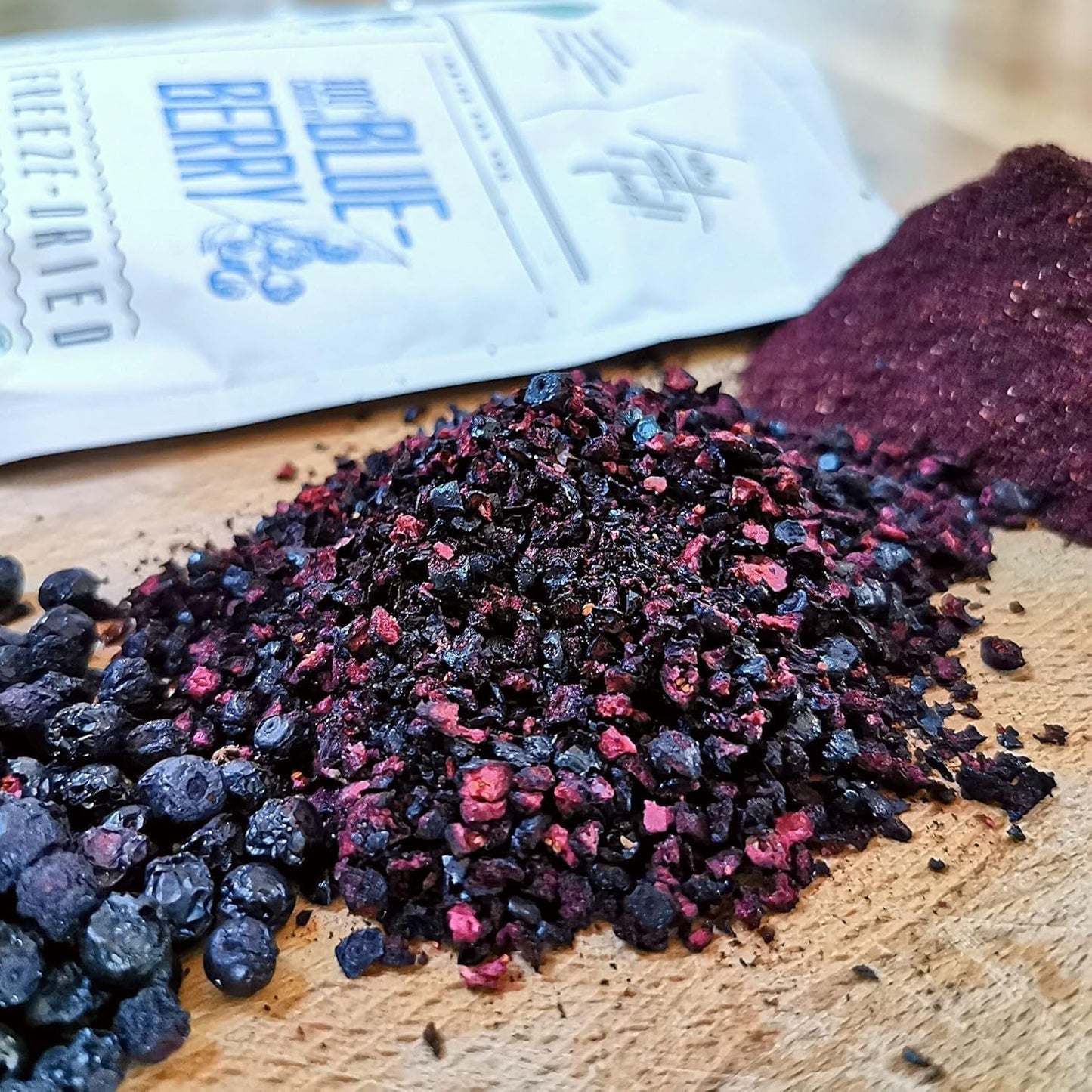 Morceaux de canneberges séchées | 100 % myrtilles sauvages lyophilisées Vaccinium Myrtillus | Poudre de myrtille sauvage Poudre de fruit de myrtille Lyophilisée Myrtilles séchées Produits déshydratés Naty Shop