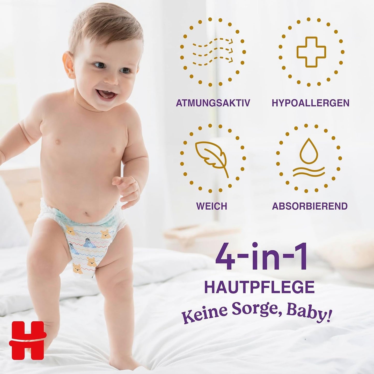 Huggies Extra Care Pants Disney Design Taille 5 68 couches (2x34) Boîte demi-mois