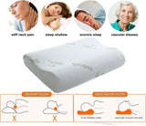 Oreiller en mousse à mémoire de forme, oreiller de soutien du cou, oreiller ergonomique pour différentes positions de sommeil avec housse amovible Oreillers orthopédiques cervicaux Naty Shop
