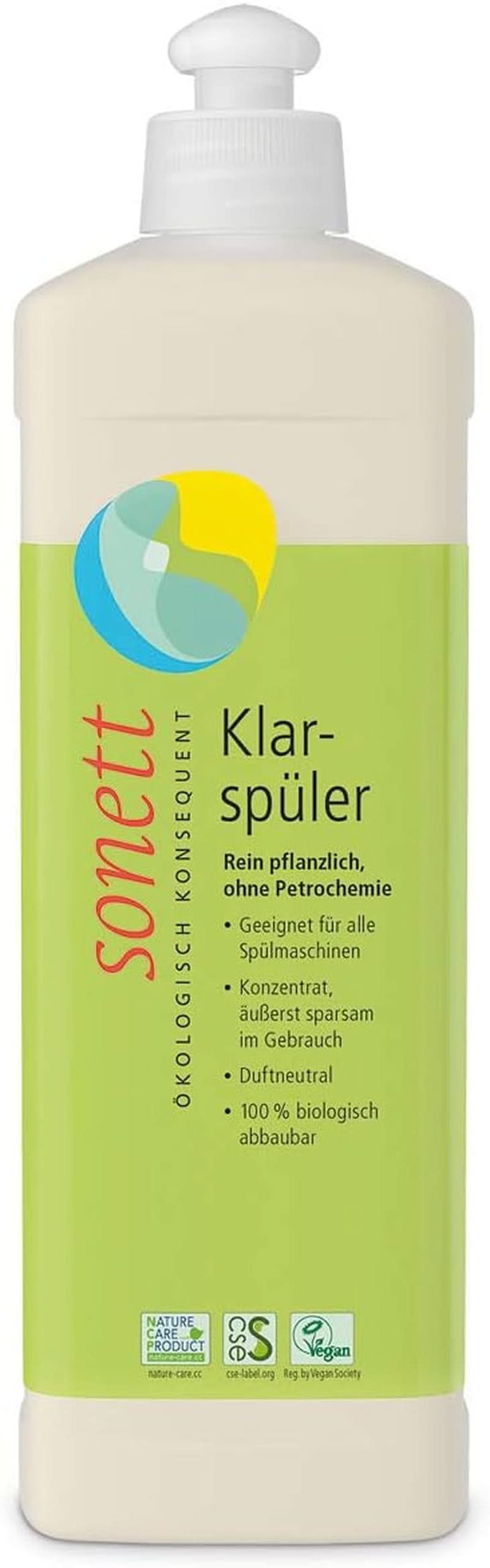 Solution de rinçage Sonett, 500 ml Détergents de cuisine Naty Shop