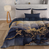 PETTI Artigiani Italiani - Couette d'hiver, Couette d'hiver, Couette simple, Double face, Impression monochrome et numérique, microfibre 100% hypoallergénique, Fabriqué en Italie